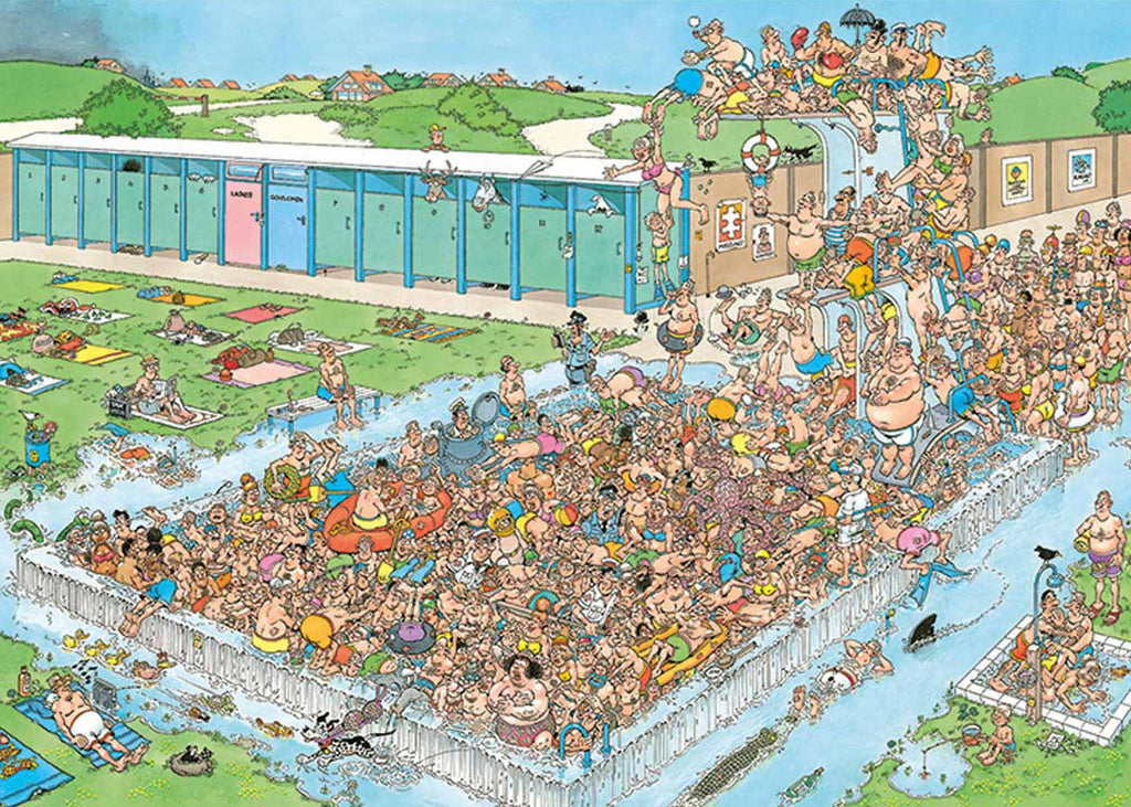 Pool Pile-Up 1000-Piece Puzzle
