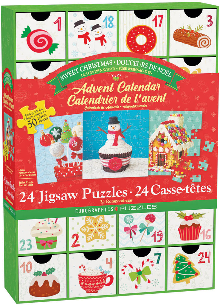 Advent Calendar - Christmas Sweets 24 x 50-Piece Puzzles