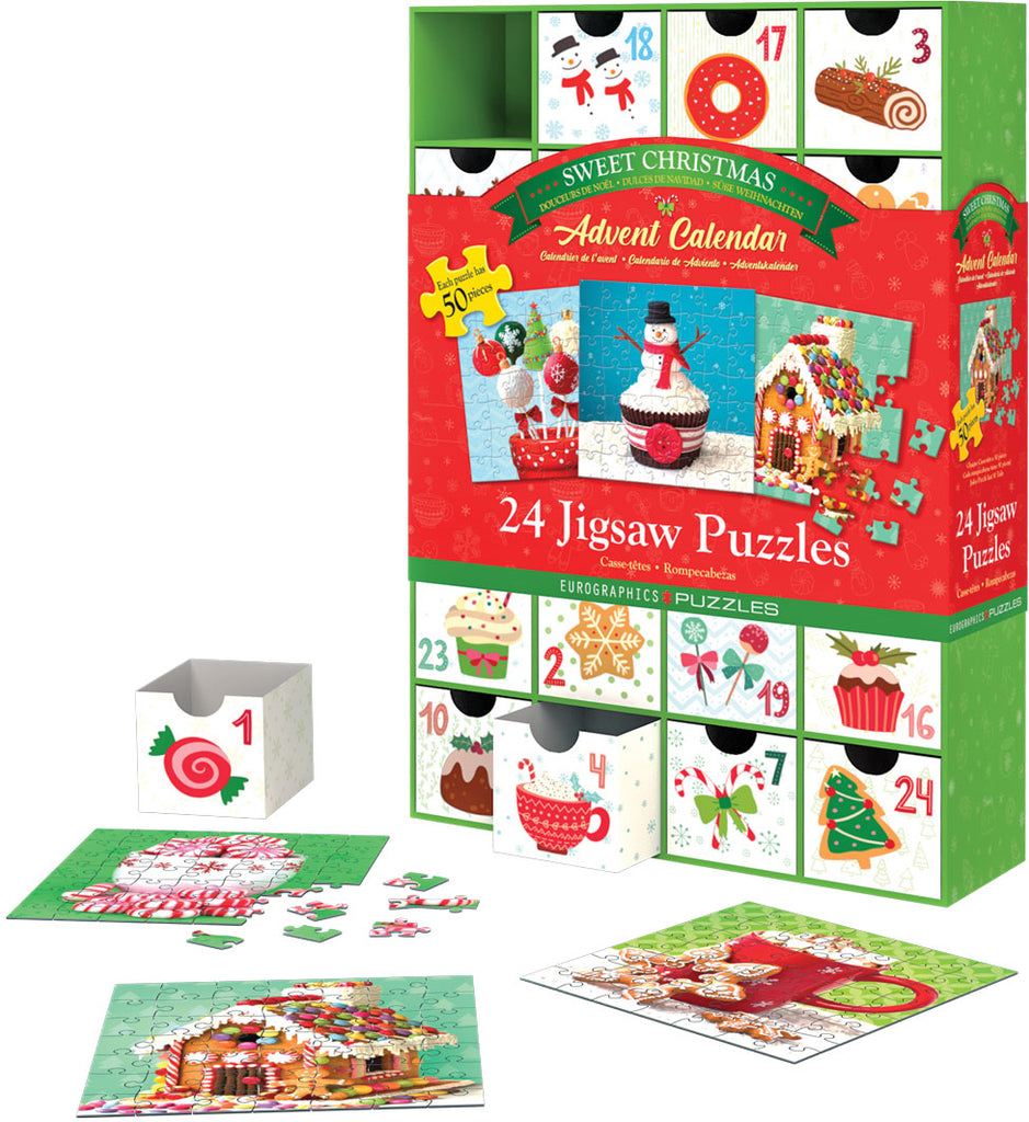 Advent Calendar - Christmas Sweets 24 x 50-Piece Puzzles