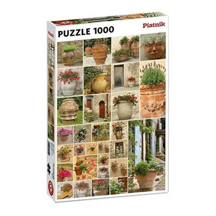 Clay Pots with Flowers 1000-Piece Puzzle