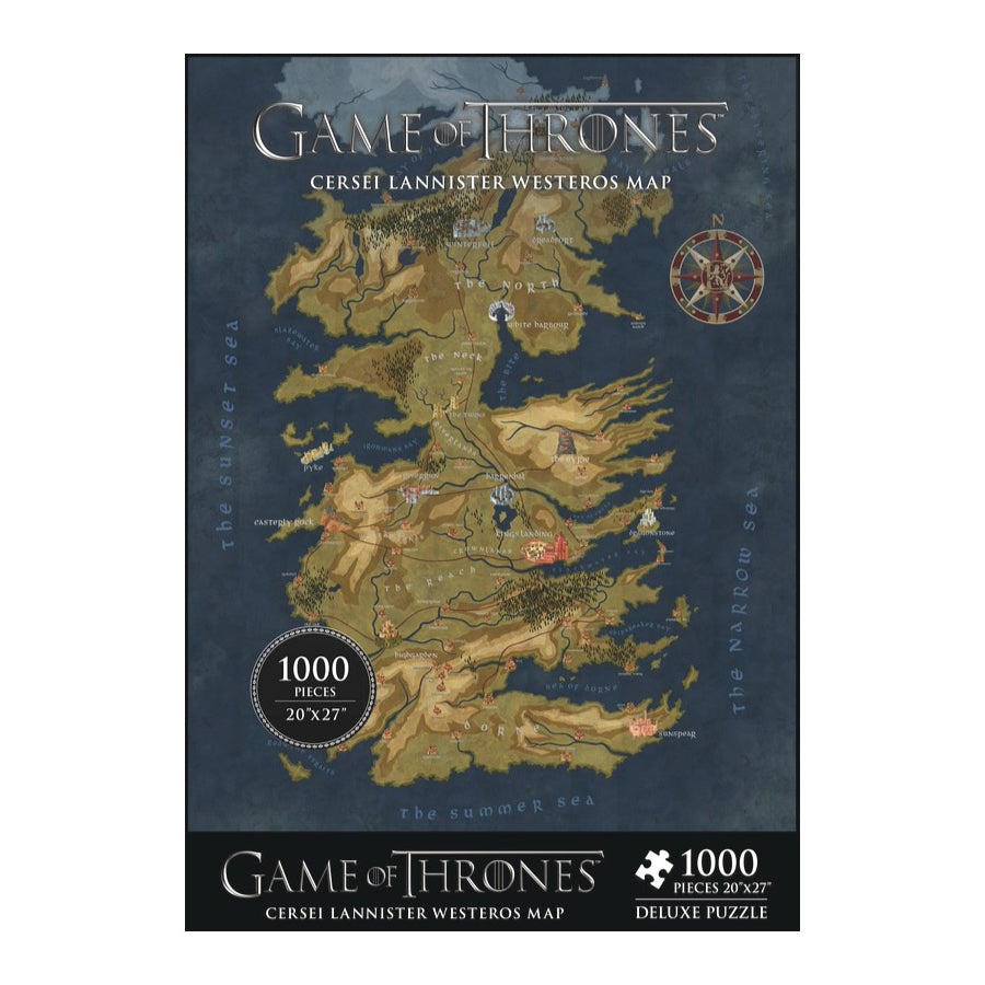 Westeros Map - Game of Thrones 1000-Piece Puzzle