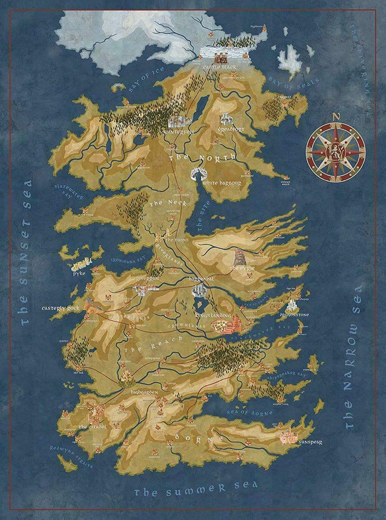 <p>Carte de Westeros<br />
Casse-t&ecirc;te de 1000 pi&egrave;ces</p>
