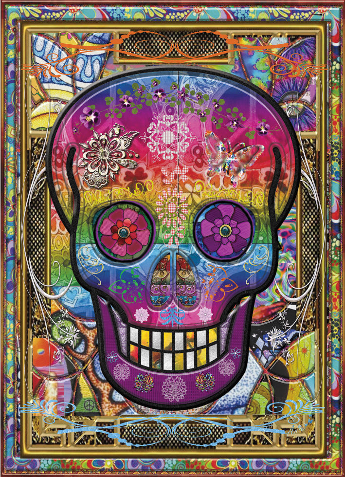 Rainbow Skull 1000-Piece Puzzle