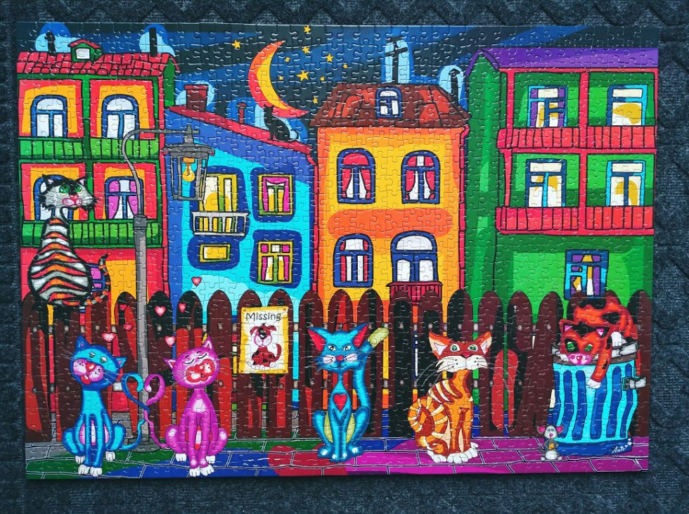 The Cat's Night Out 1000-Piece Puzzle