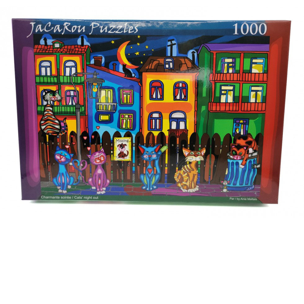 The Cat's Night Out 1000-Piece Puzzle