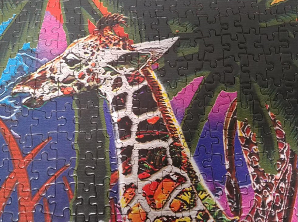Rainbow Giraffes 1000-Piece Puzzle