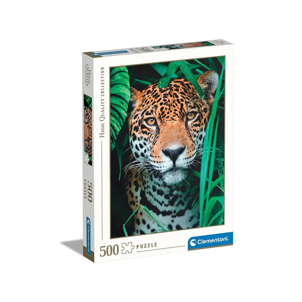 Jaguar dans la jungle<br>Casse-tête de 500 pièces