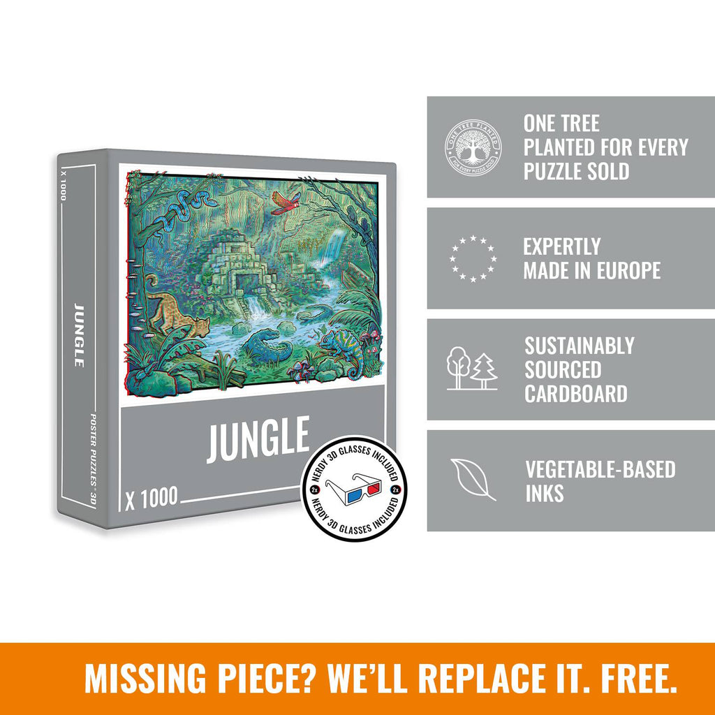 Jungle 3D 1000-Piece Puzzle