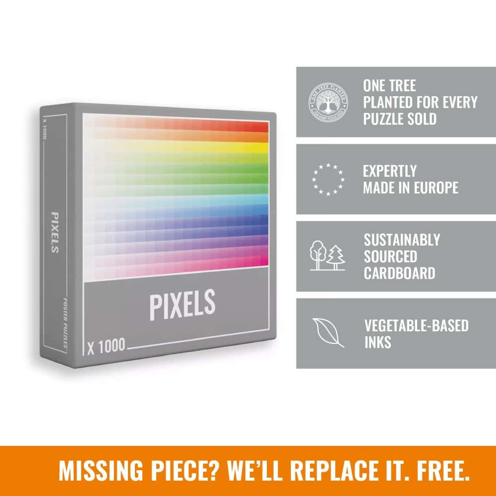 Pixel 1000-Piece Puzzle