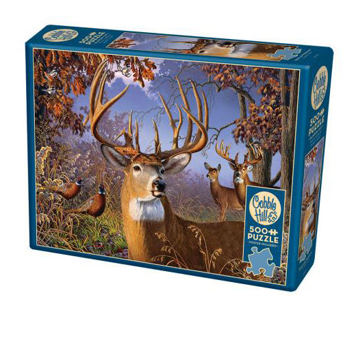 Deer and Pheasants 500-Piece Puzzle OLD BOX