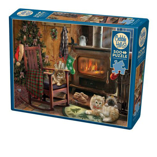Kittens by the Stove 500-Piece Puzzle